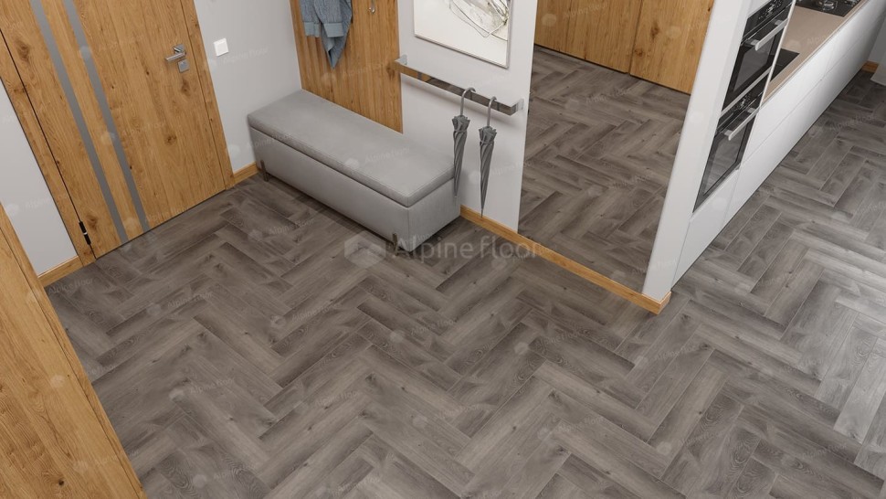 Виниловая плитка "Alpine Floor" Parquet LVT Дуб Мерга (590*118*2,5 мм) — купить в Новом Уренгое