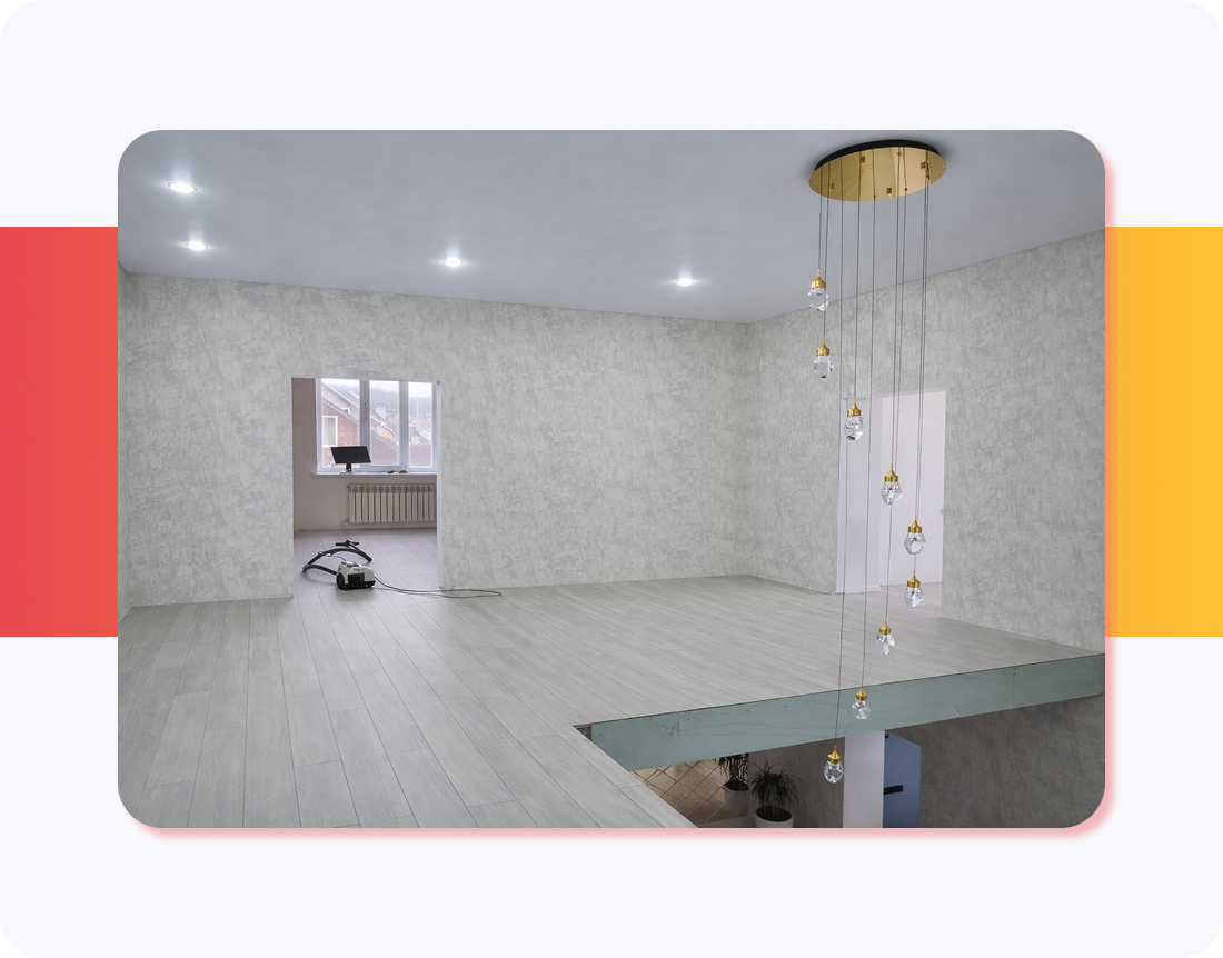 Укладка SPC-плитки ScandiWood в коттедже